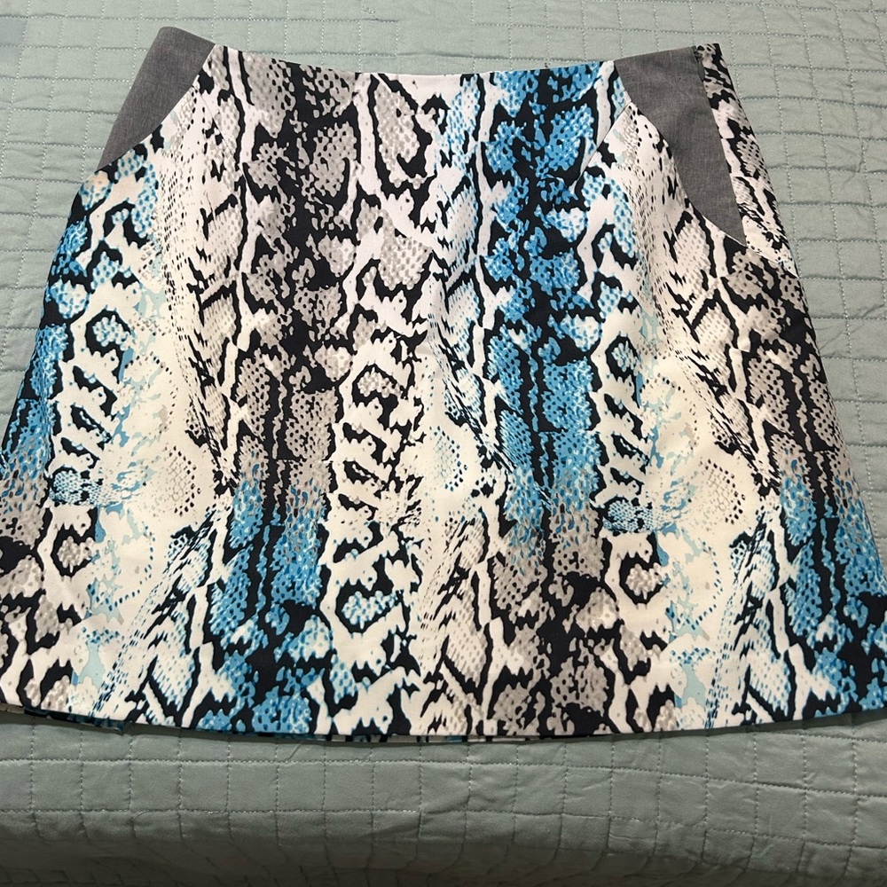 EP Pro Blue and Black Snake Print Skort